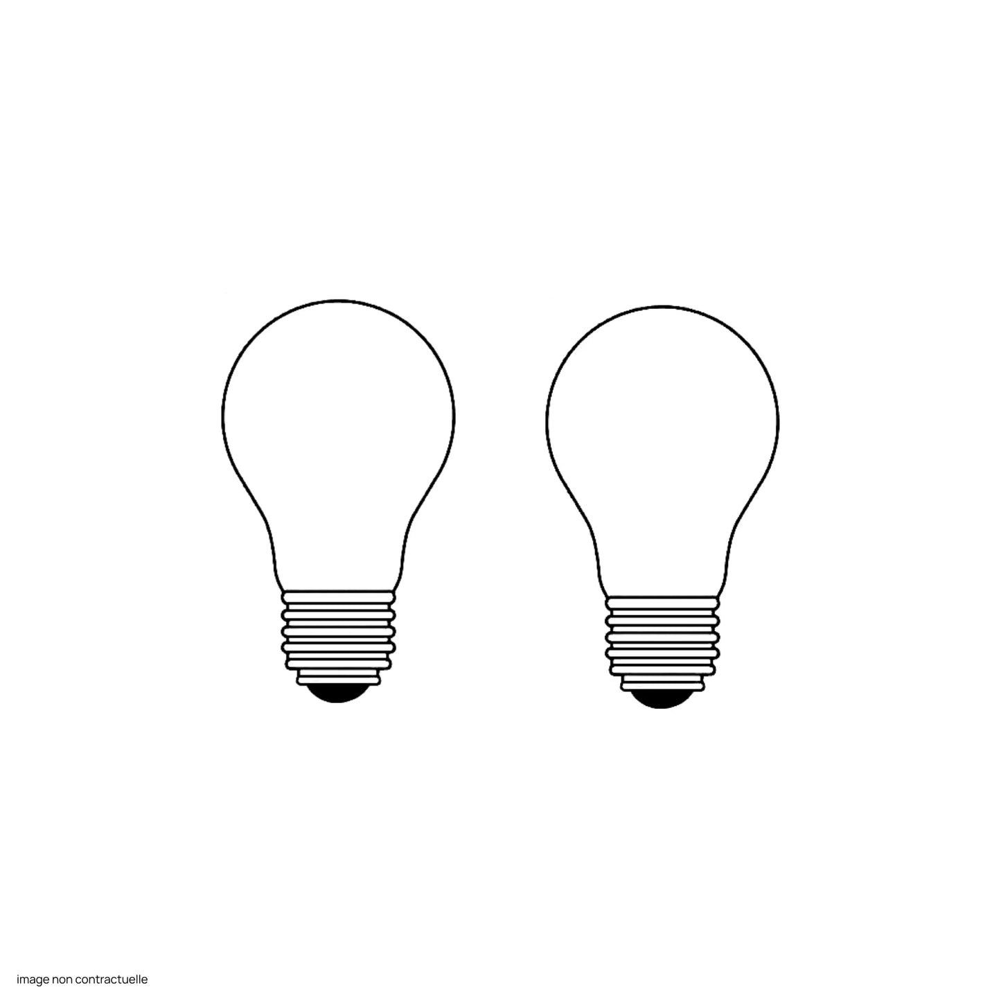 2 x Ampoule E27 9W LED