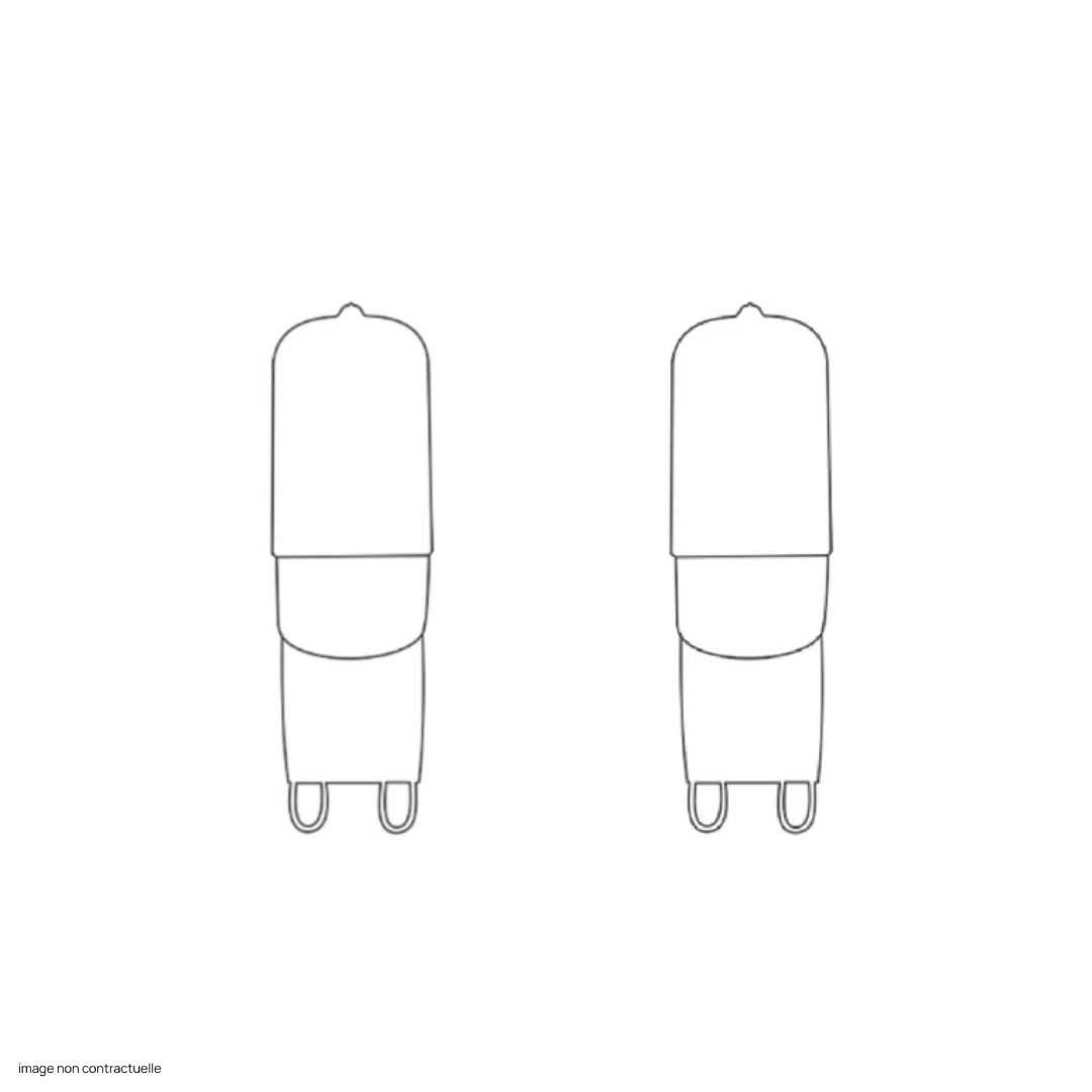 2 x Ampoule G9 4W LED