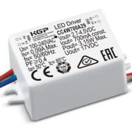 LED Driver CC 700mA 1.9-3.15W Accessoires