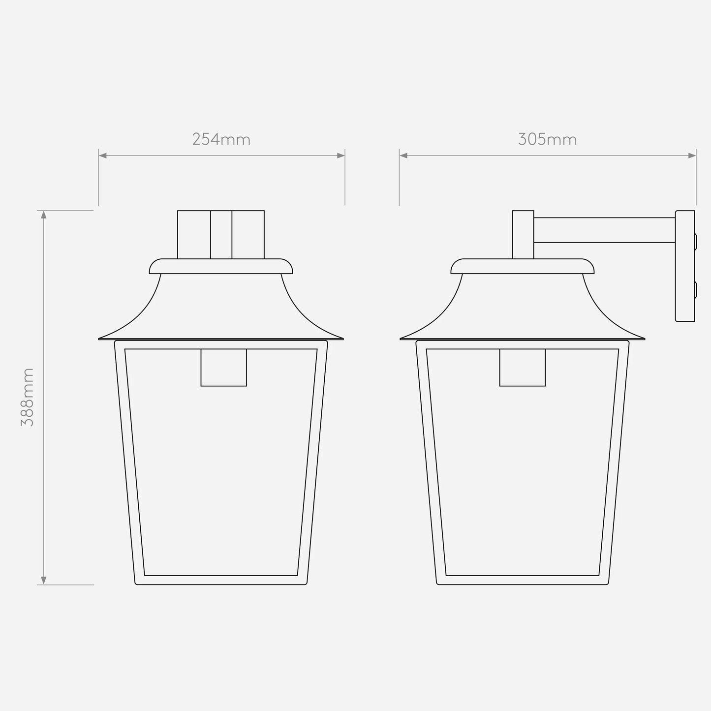 Richmond Lantern 254 IP23 Appliques Outdoor