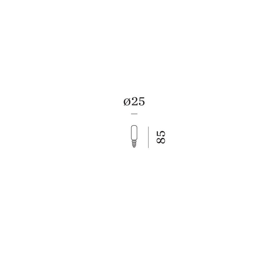 Ampoule E14 T25-85 2200K Accessoires