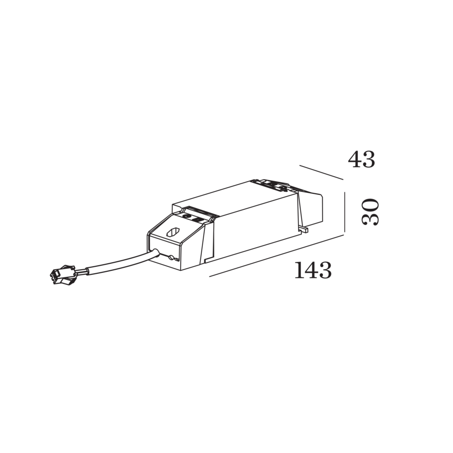 Driver 700ma 28w 6-40v dali-2 / push dim Accessoires