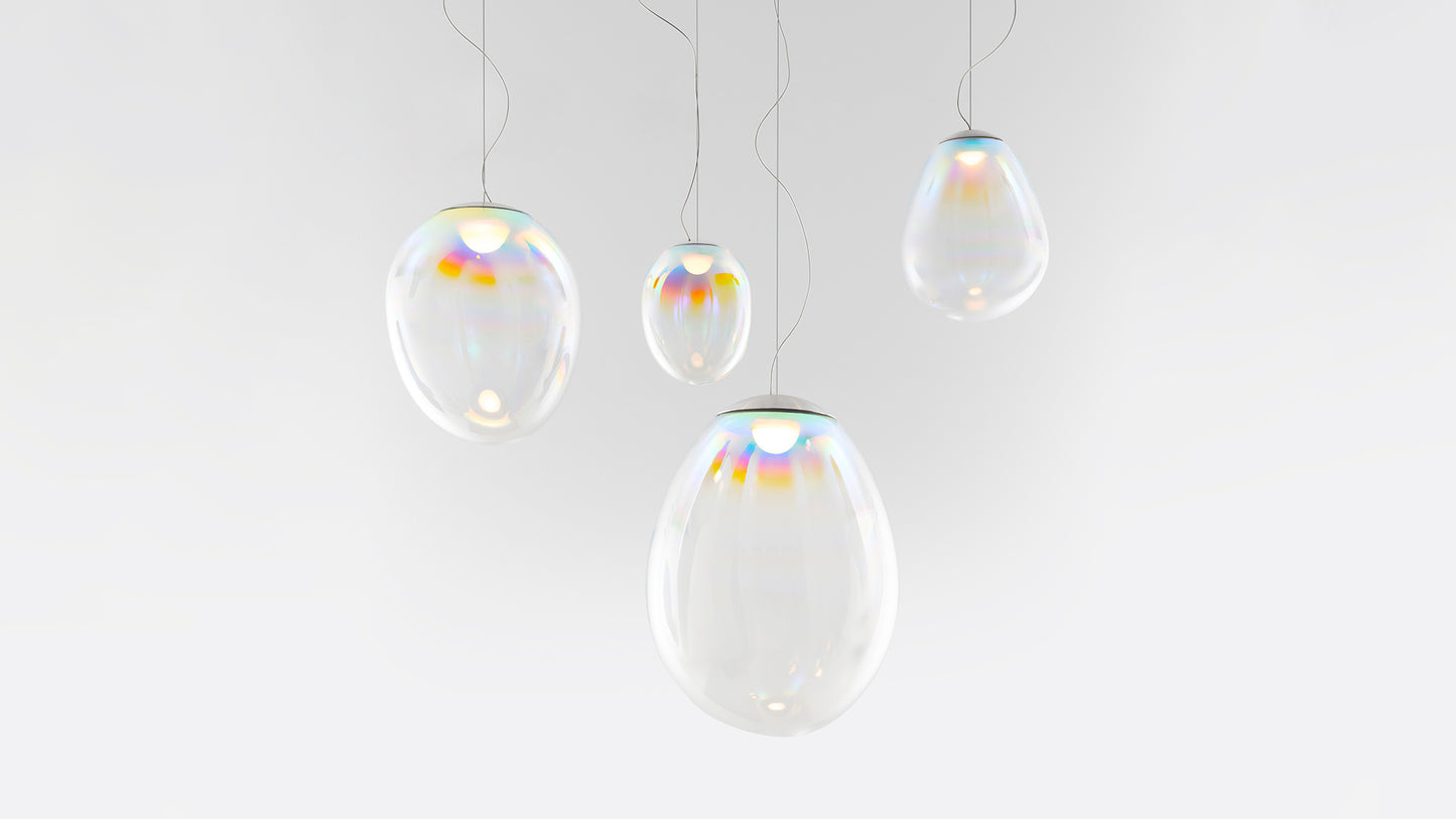 Stellar Nebula Small Suspensions LED Transparent irisé
