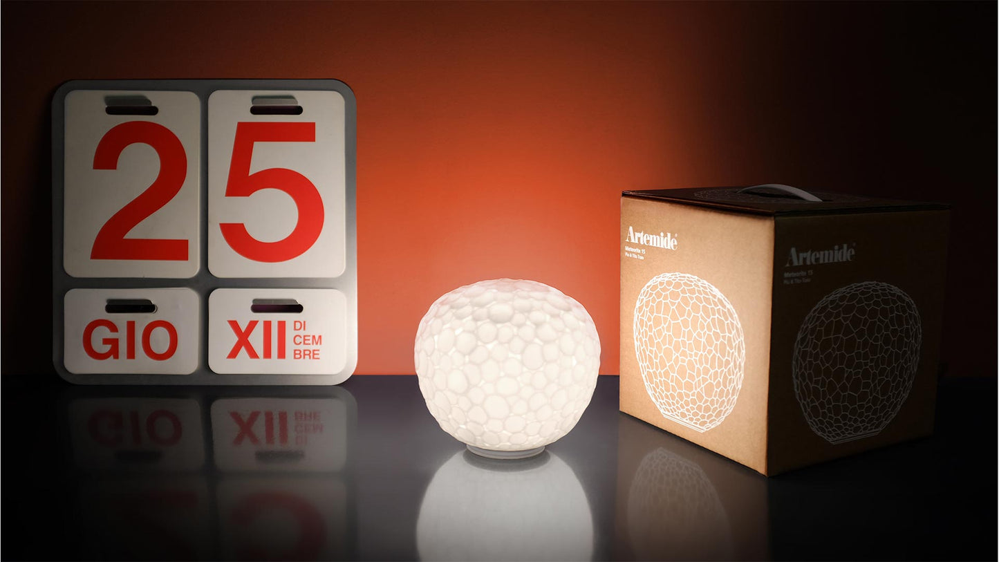 Meteorite Ø15cm Lampes de table Blanc