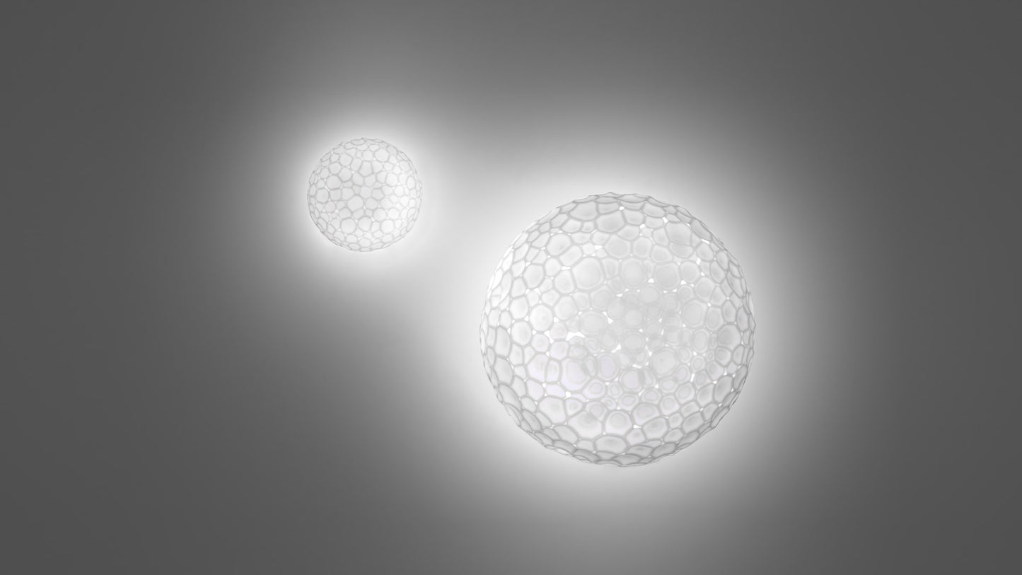 Meteorite Ø48cm Plafonniers Blanc