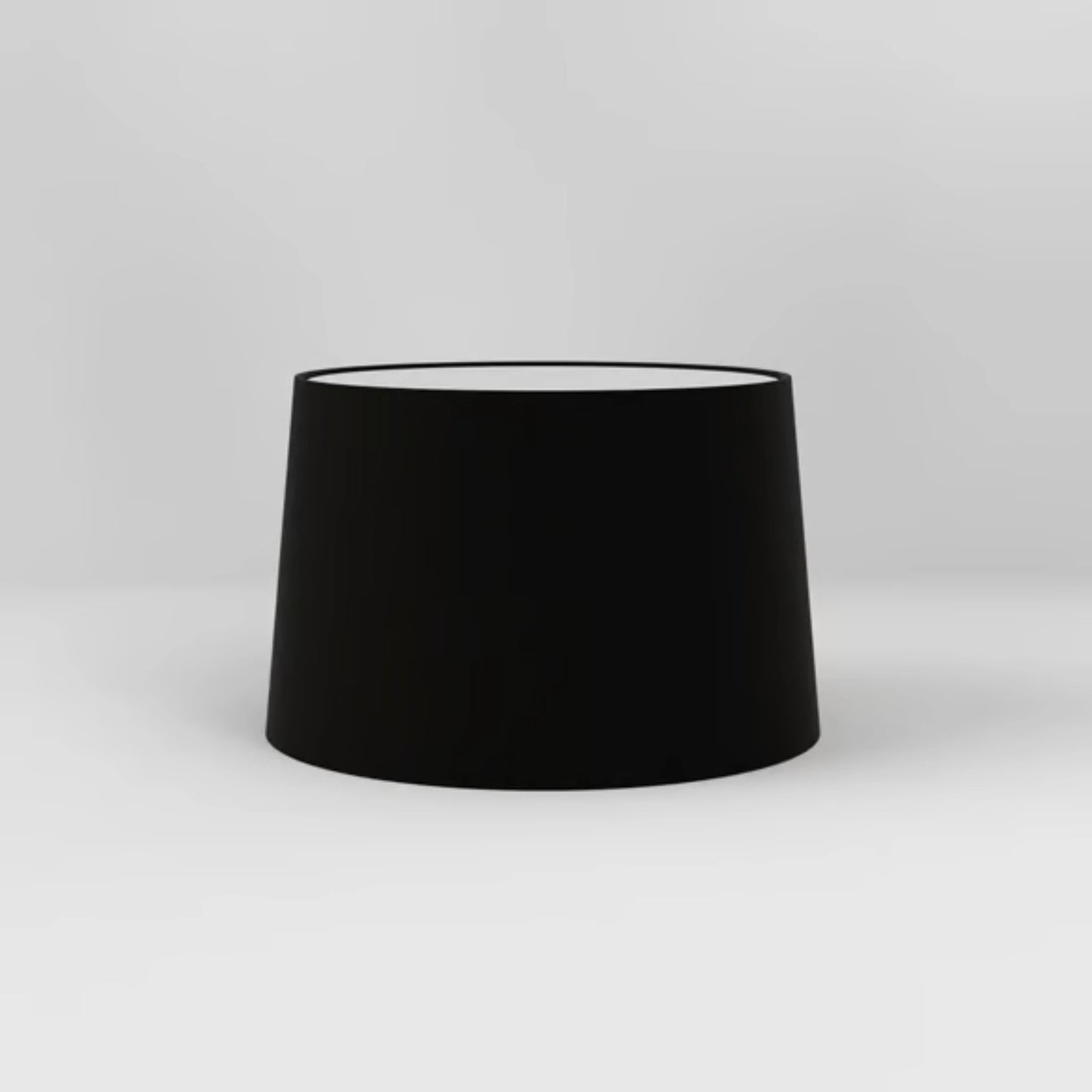 Tapered Round 250 Abat-jour Tissu Noir
