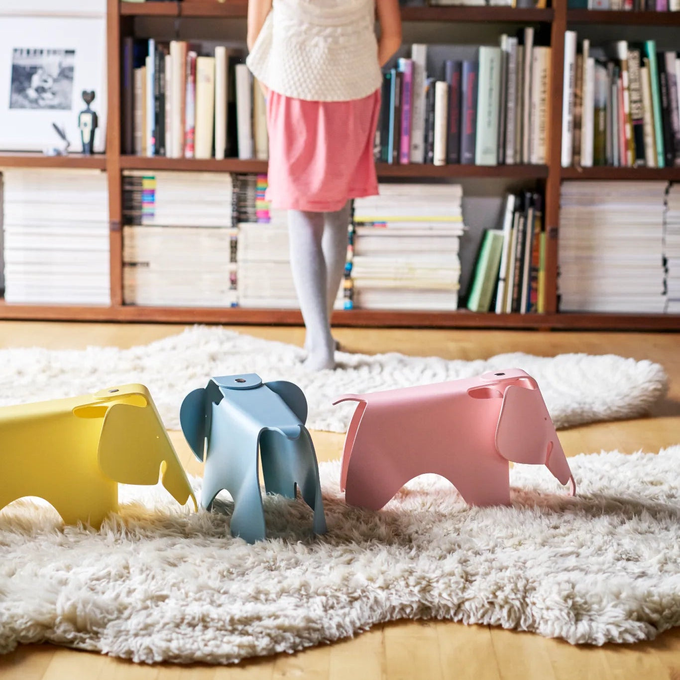 Eames Elephant Small Figurines Rose
