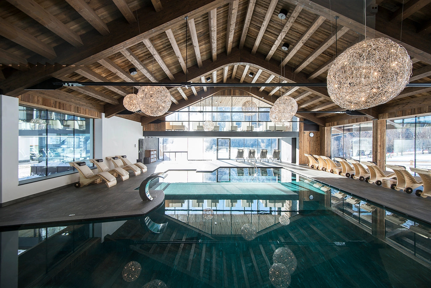 Fil de Fer Outdoor Ø70cm Suspensions Plafonniers Argent