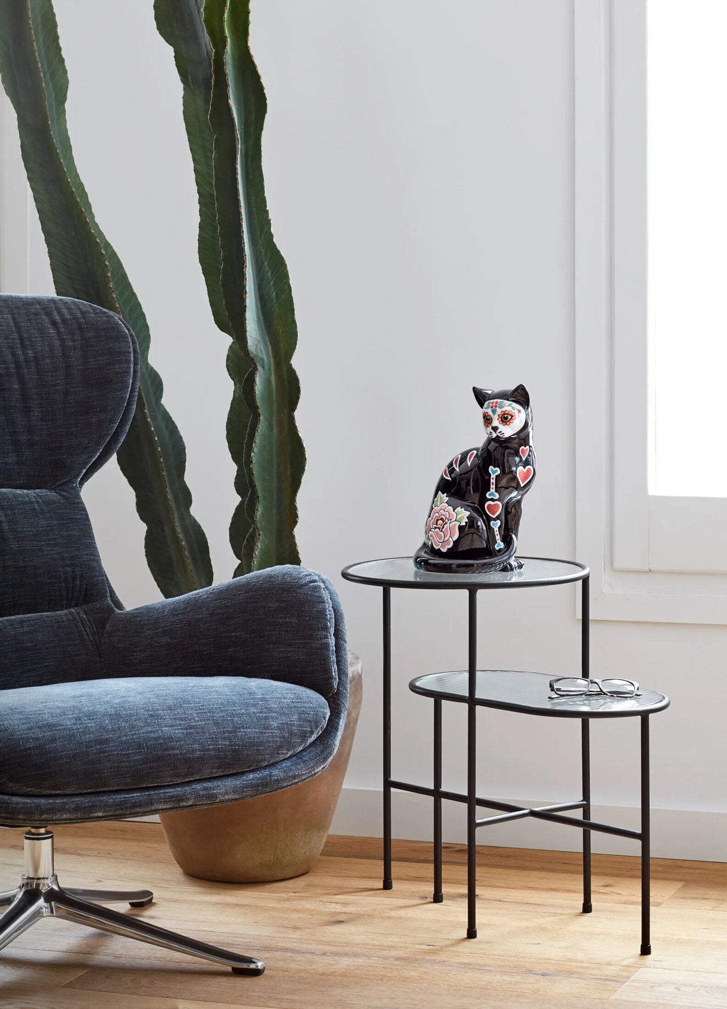 Catrina Cat Figurines Noir