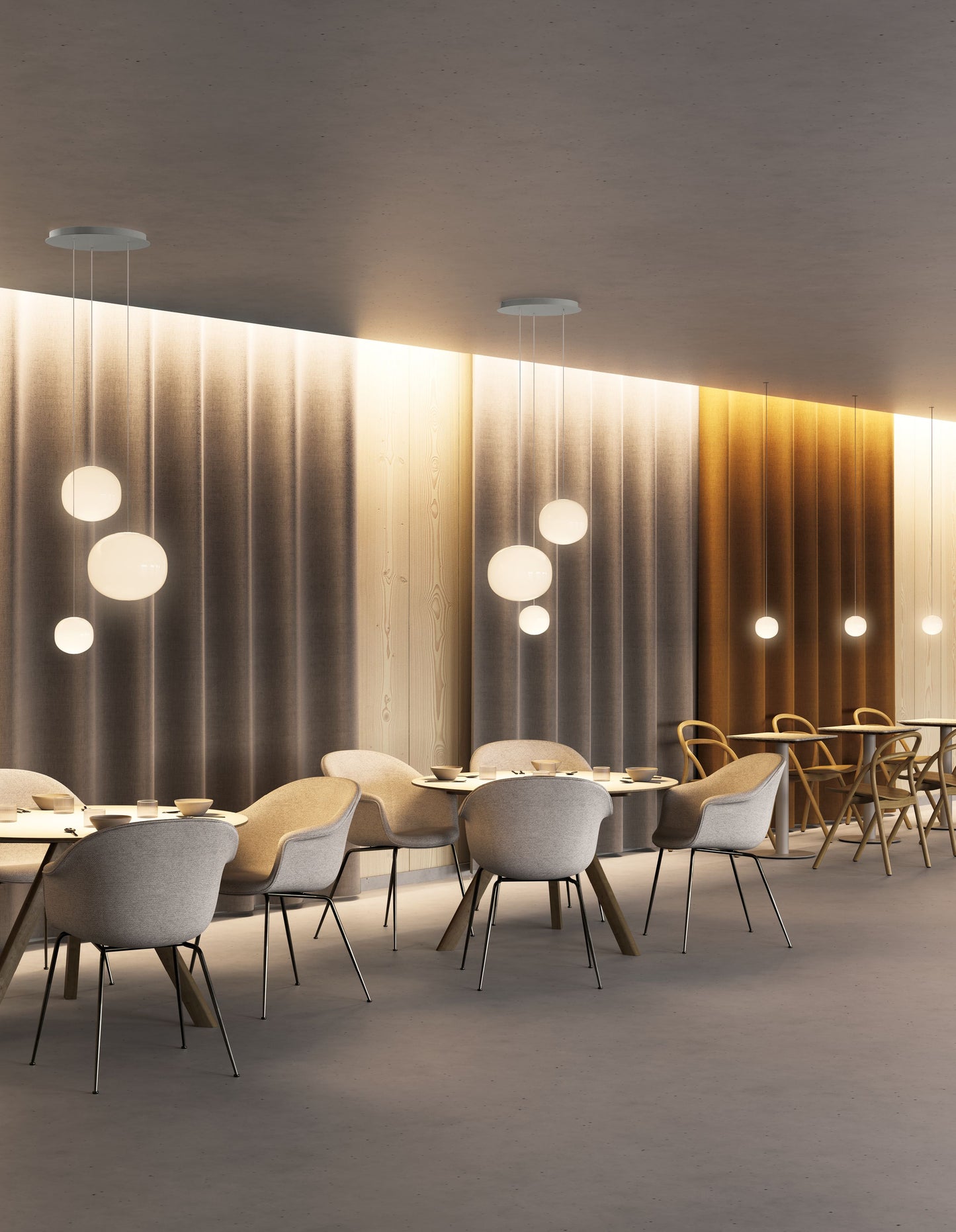 Volum Ø.22cm Suspensions Blanc brillant