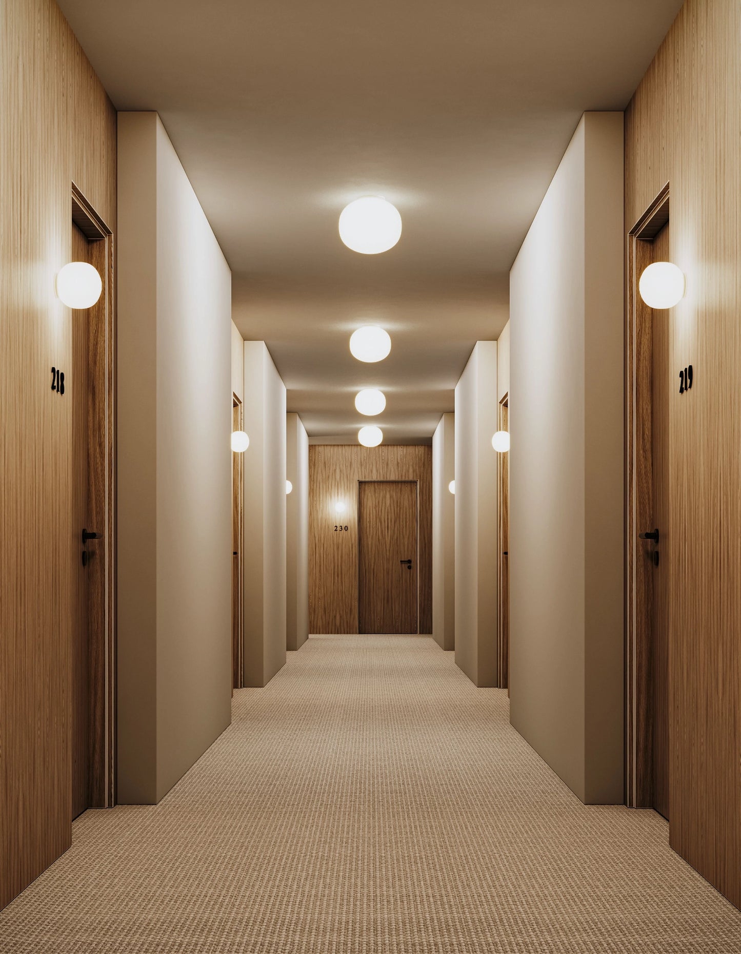 Plafonnier Volum Ø.22cm Appliques Blanc brillant