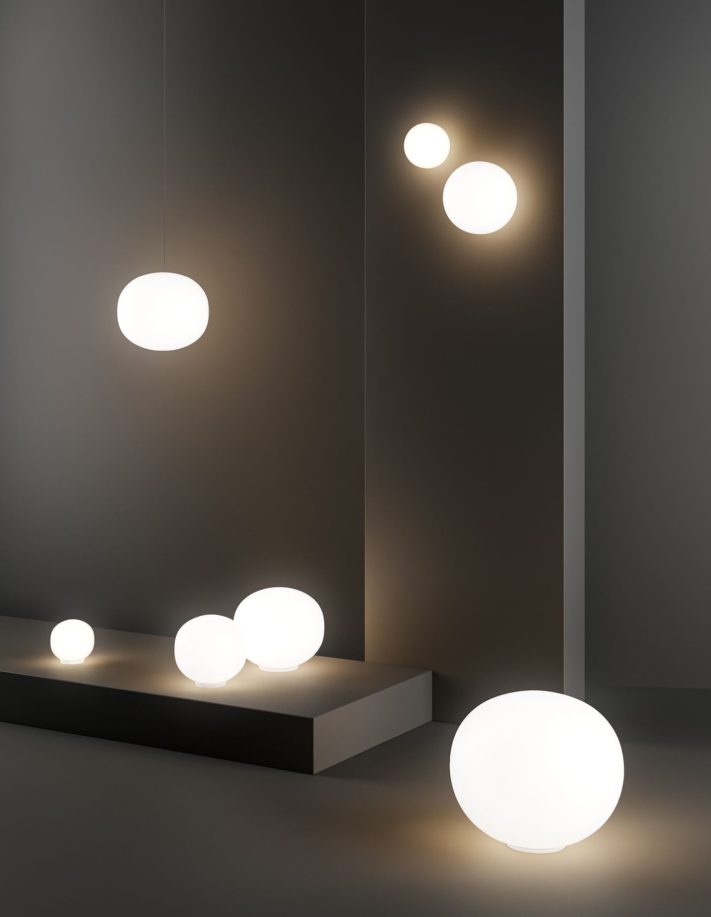 Volum Ø.22cm Lampes à poser Blanc brillant