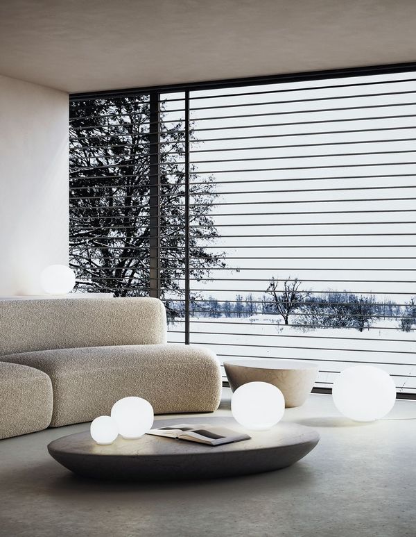Volum Ø.29cm Lampes à poser Blanc brillant