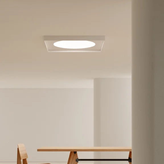 Cassette 90x90cm Appliques Plafonniers LED Blanc mat