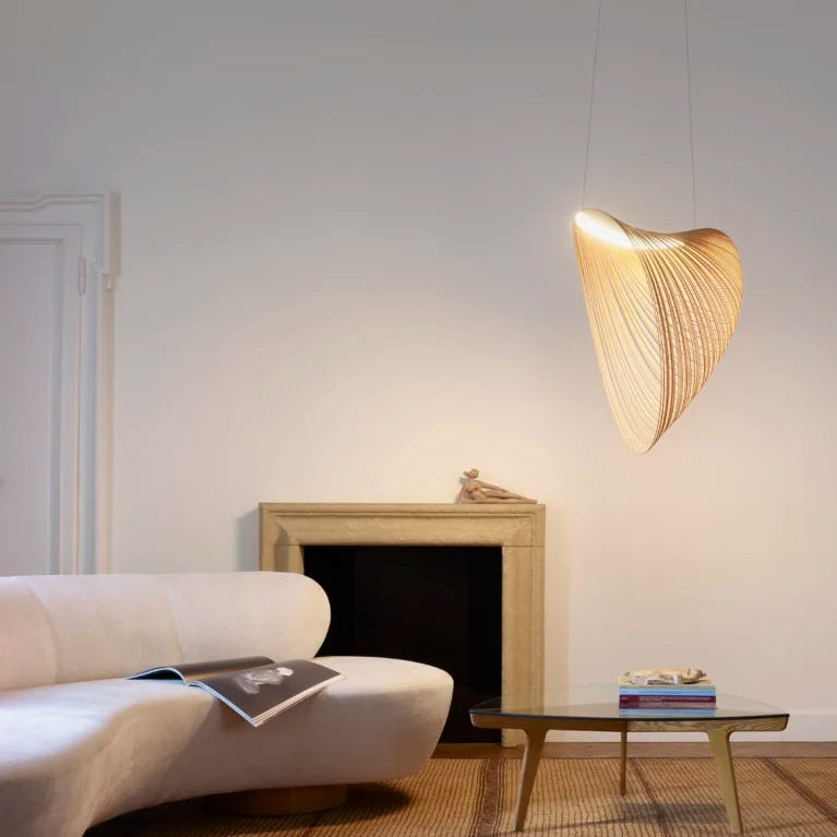 Illan Suspensions LED Bois clair Ø100cm