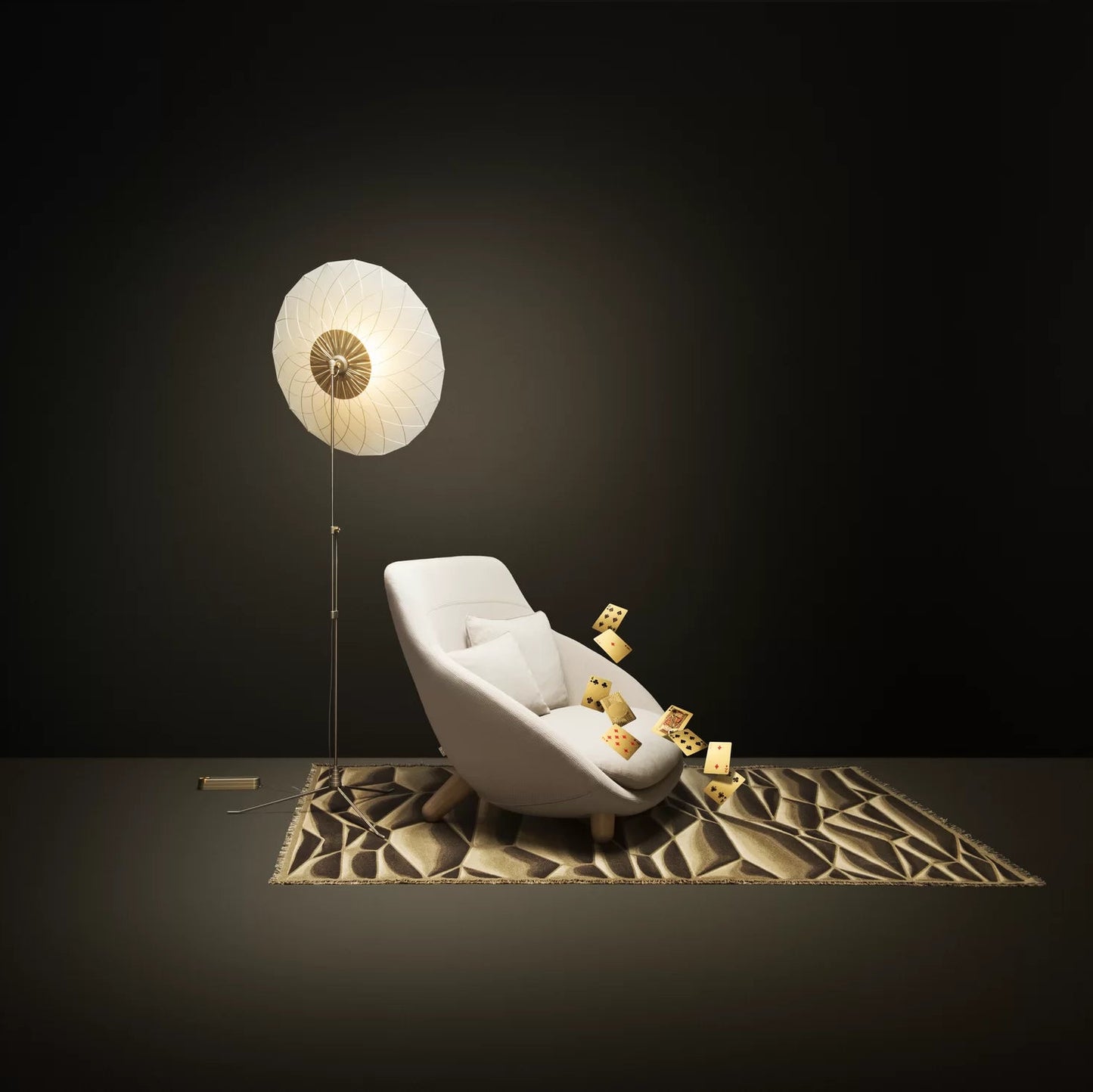 Filigree Lampadaires LED Blanc