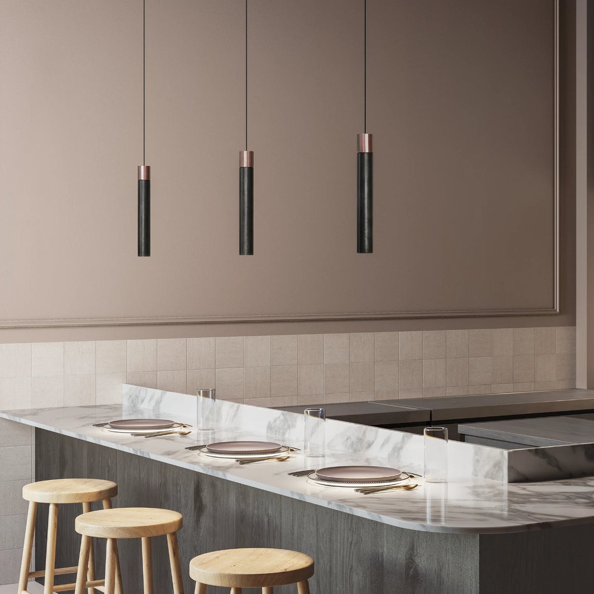 Minimal Suspensions Cuivre ambiance