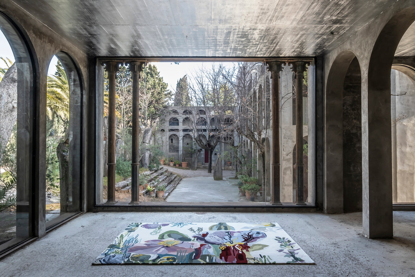 Tapis Flora Backyard Multicolore