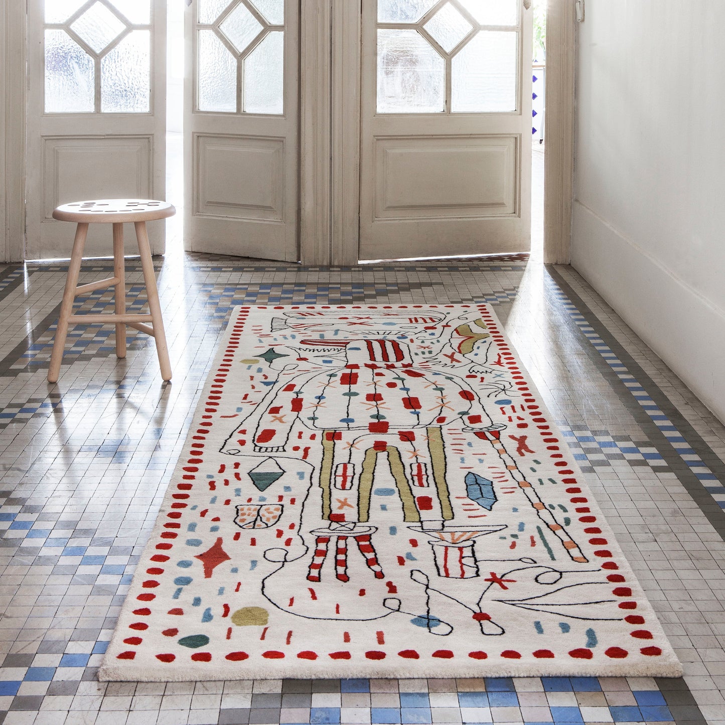 Hayon x Nani Runner Tapis Multicolore