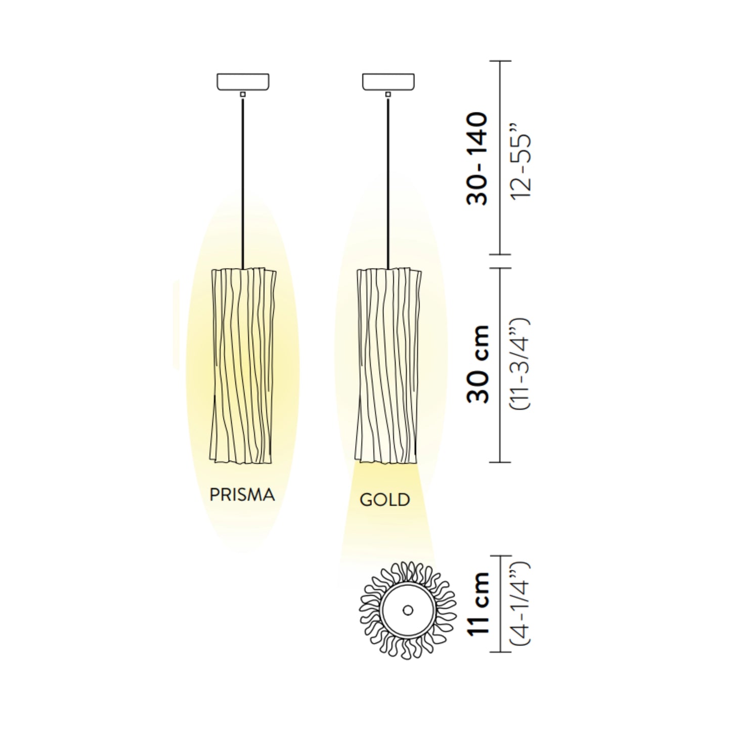 Accordéon Vertical Suspensions