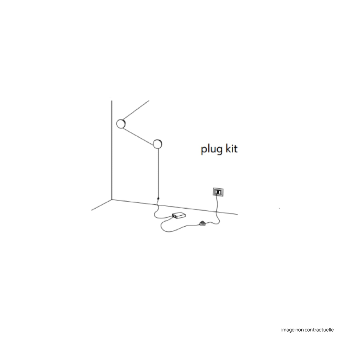 Plug kit (220-240V) pour Applique Azou