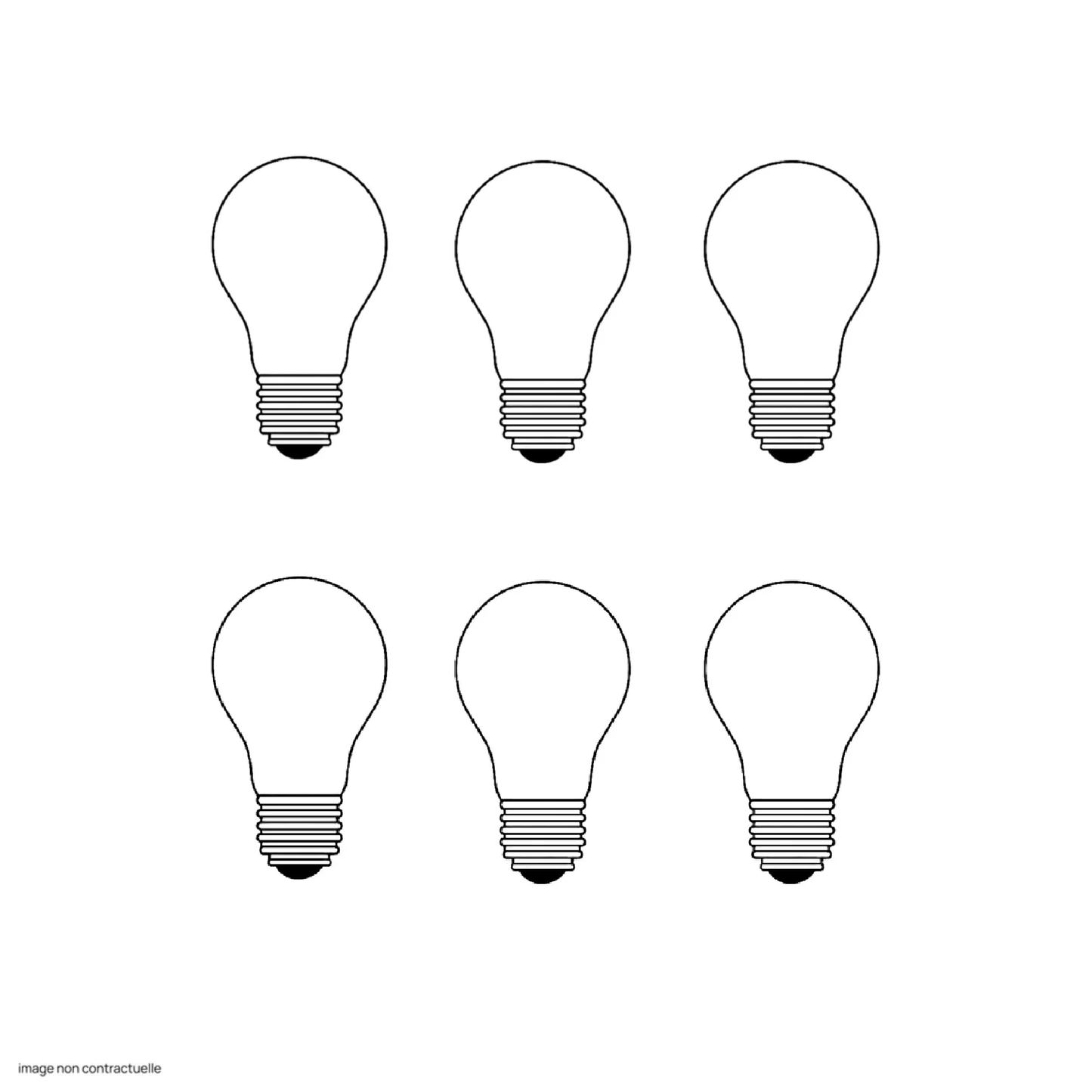 6 x Ampoule E14 5W LED