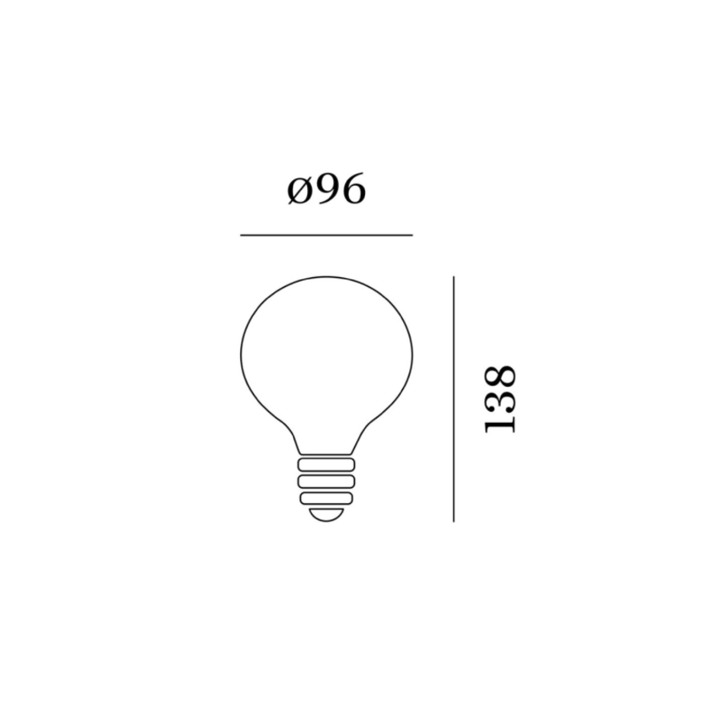 Ampoules E27 6W G95 LED