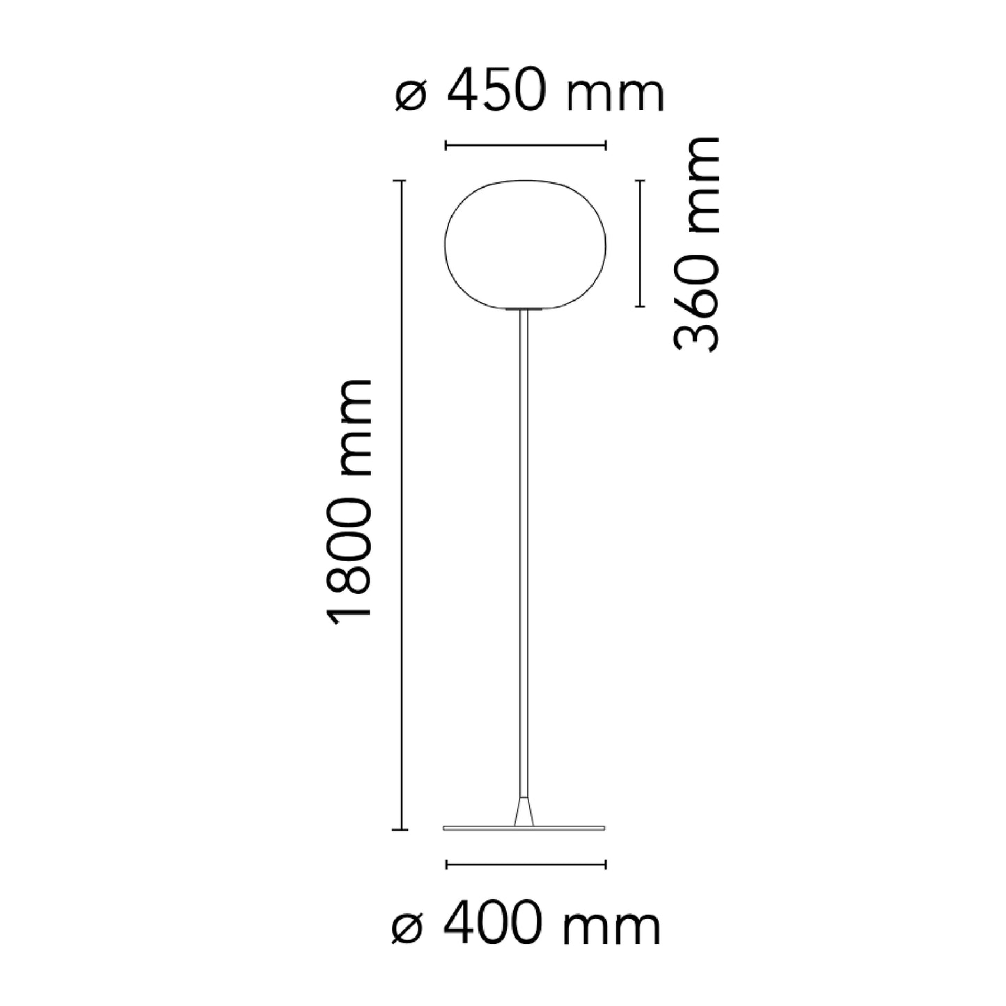 Glo-Ball Floor 3 Lampadaires