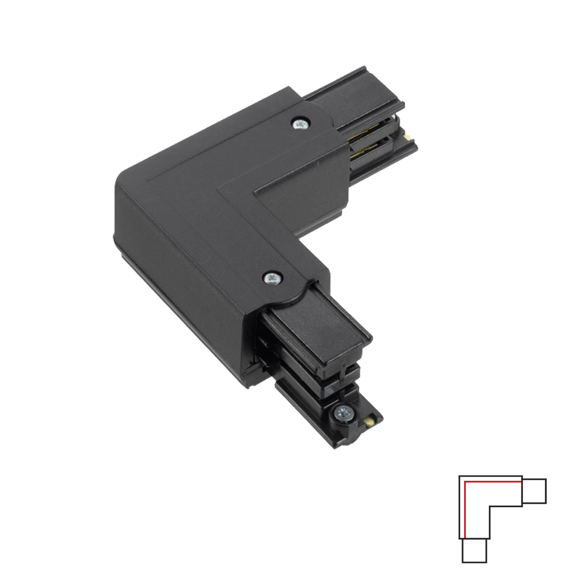 3-PHASE TRACK L JOINT - BLACK LEFT Accessoires