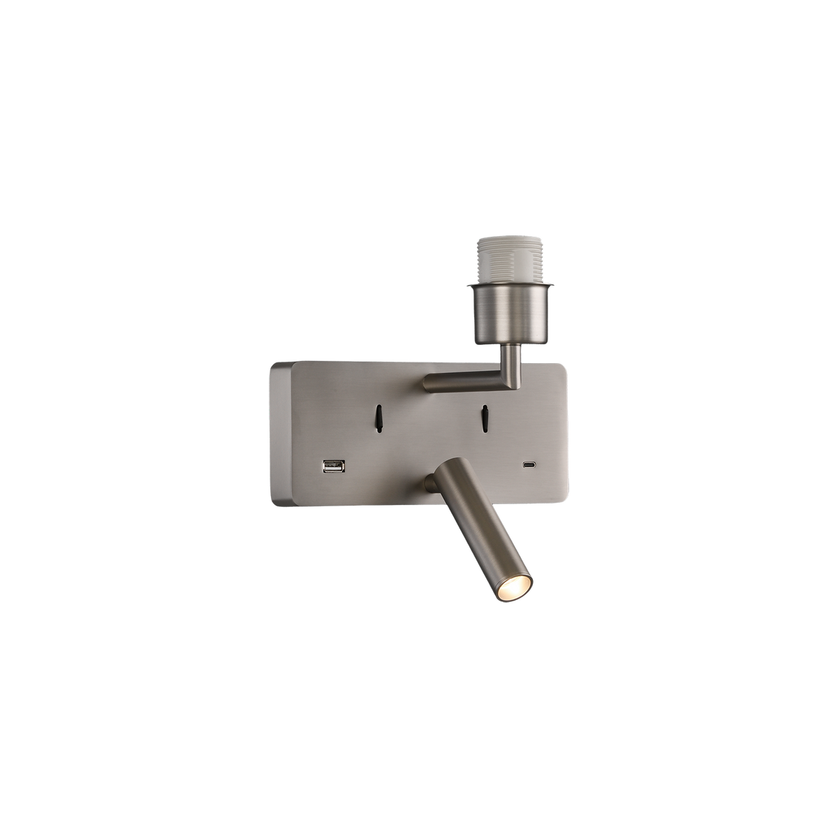 Romeo LED sans abat-jour / avec liseuse / port USB Appliques murales