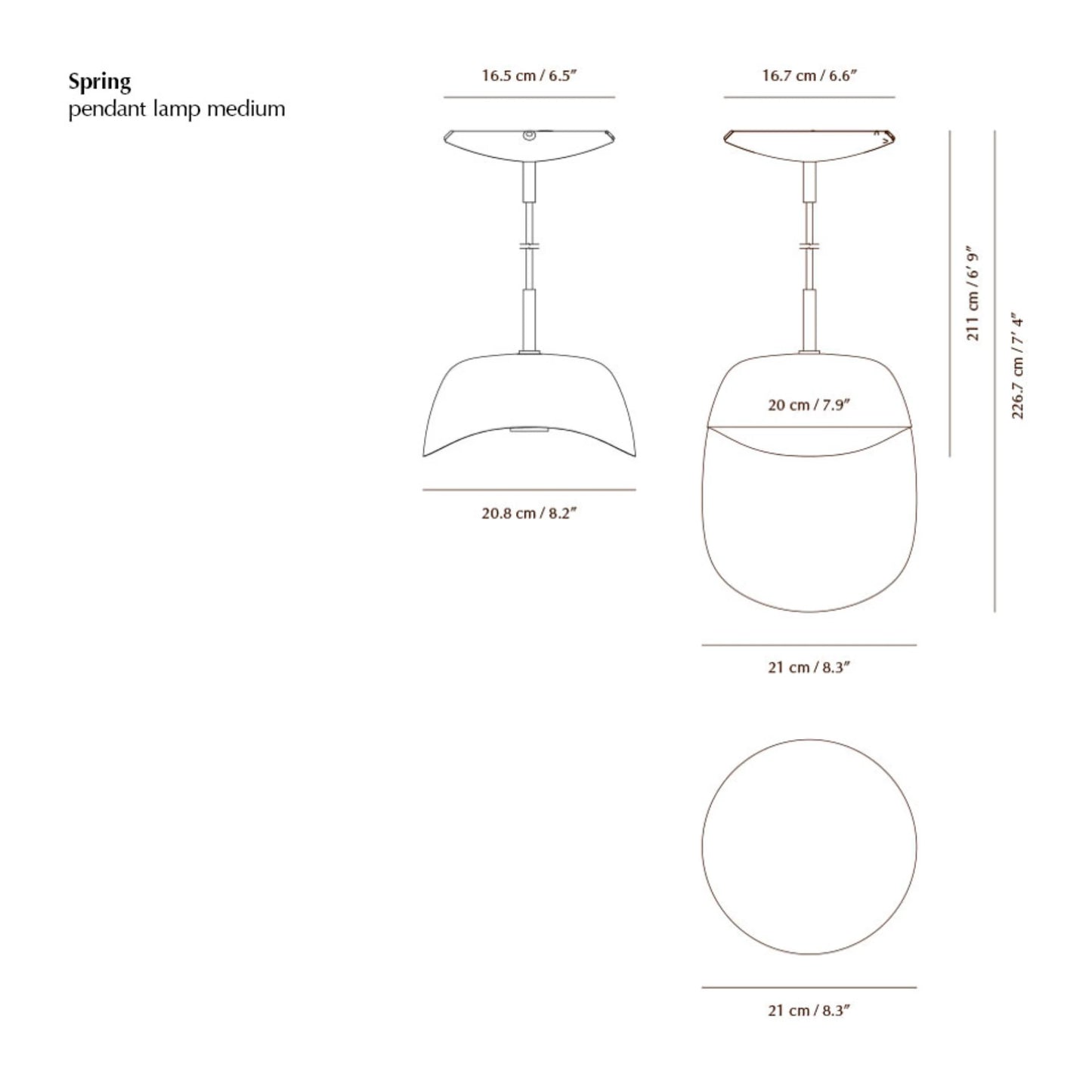Spring Medium Suspension LED