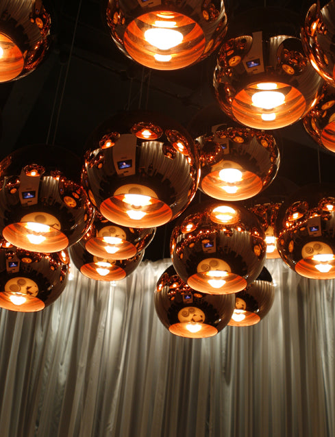 Copper Round Ø. 45cm Suspensions Cuivre