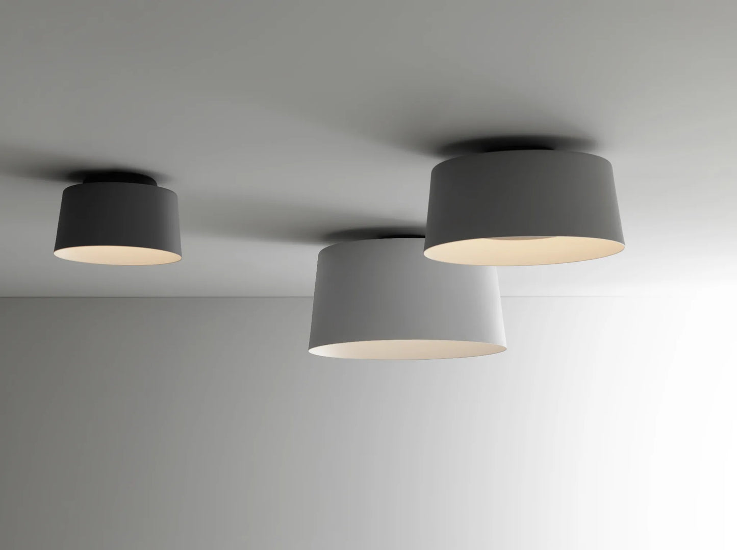 Tube Large Plafonniers LED Gris foncé