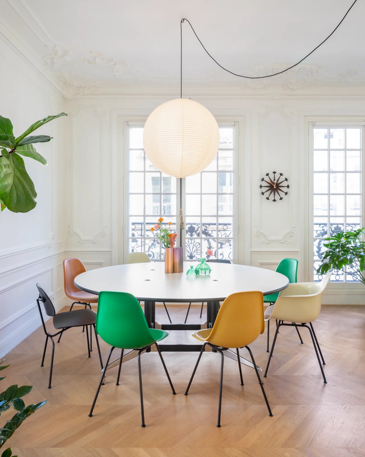 Horloge Polygon Bois foncé