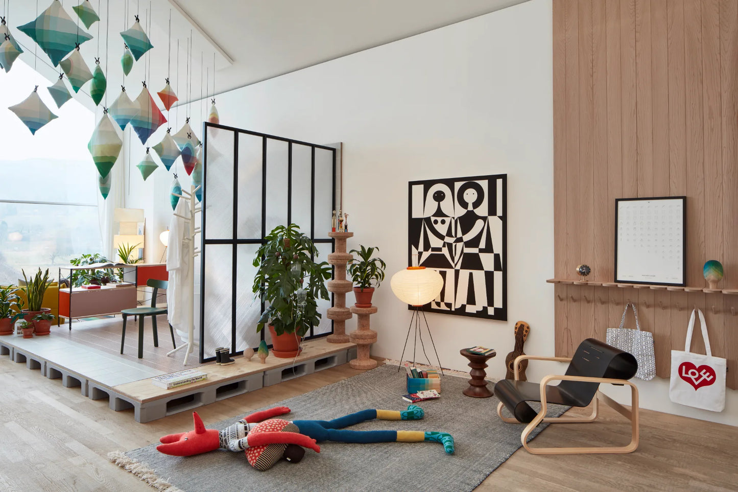 Akari 9A Lampes à poser Beige