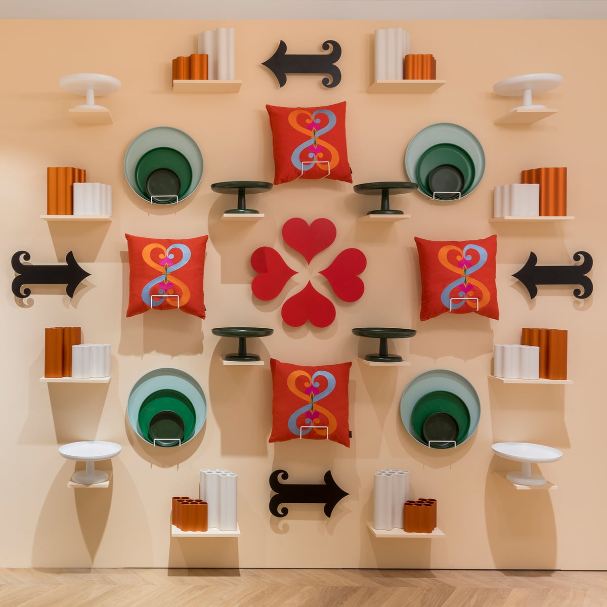 Décoration murale Little Heart Rouge