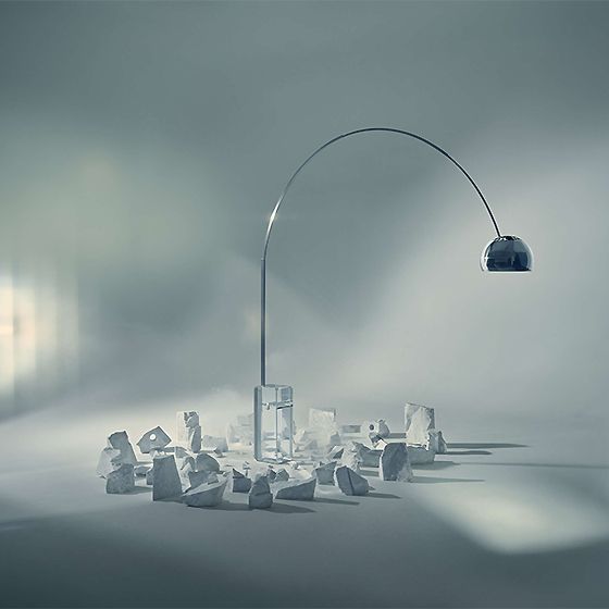 Arco K édition limitée Lampadaires LED Crystal