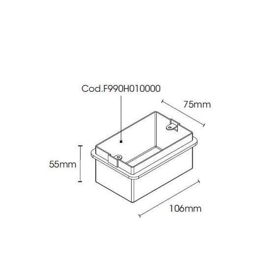 Boitier de dérivation à encastrer