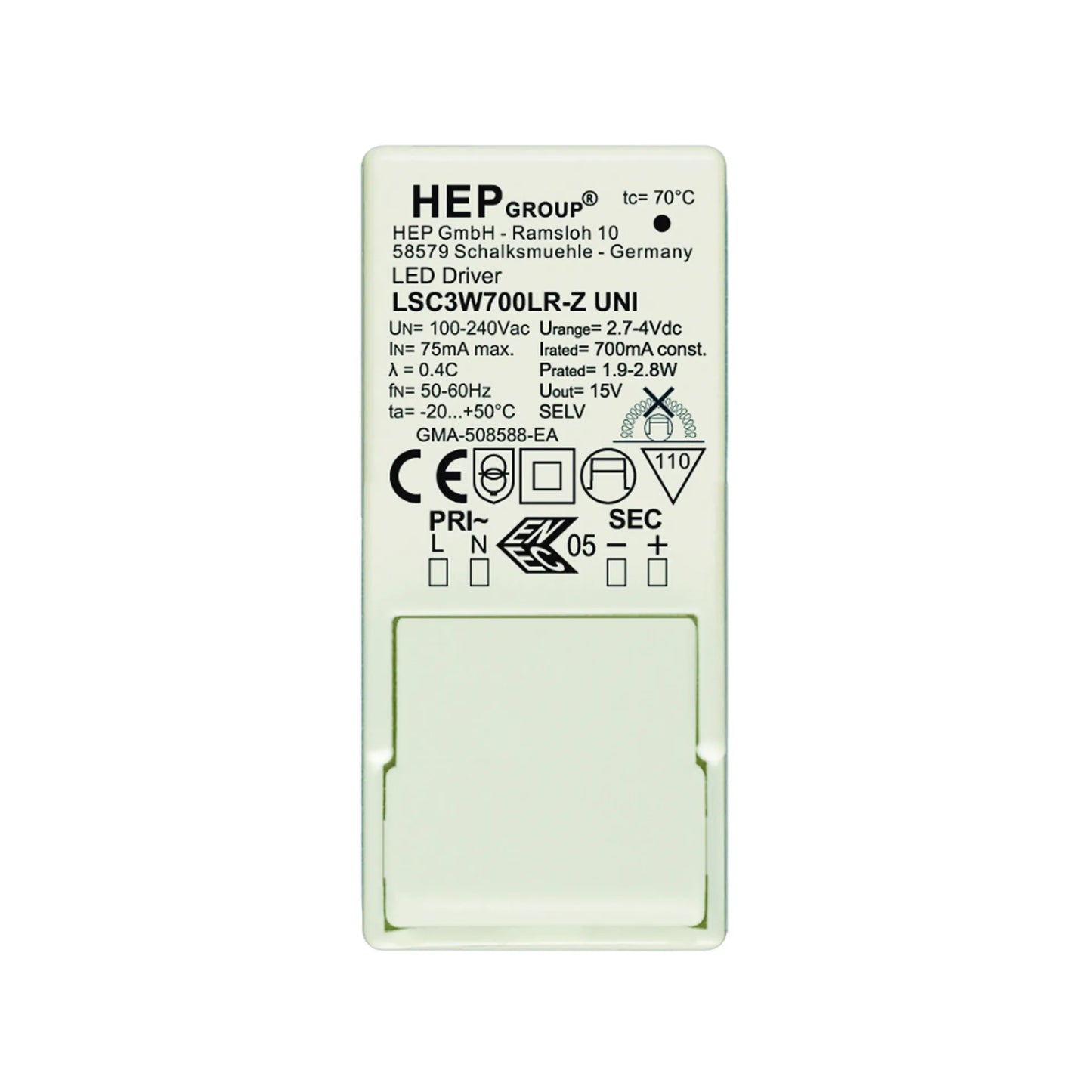 LED Driver CC 350mA 1-3.5W 0 IP20 Accessoires