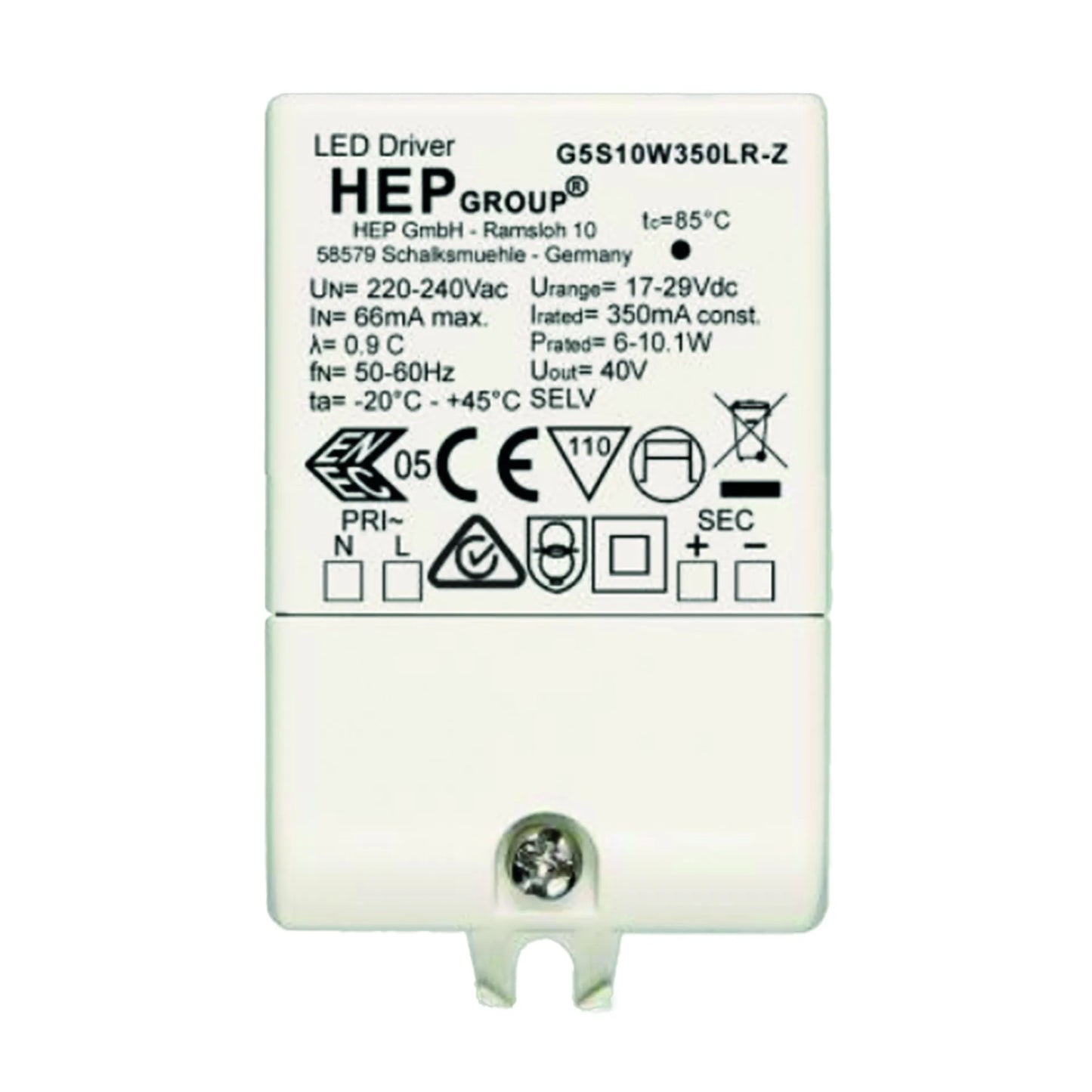 LED Driver CC 350mA 6-10.1W 0 IP20 Accessoires