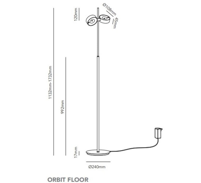 Orbit Floor Laiton Lampadaires