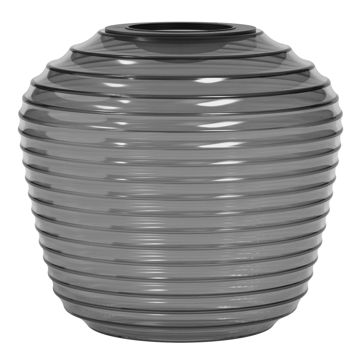 Nara Taper Ribbed Glass Fumé Verres Accessoires