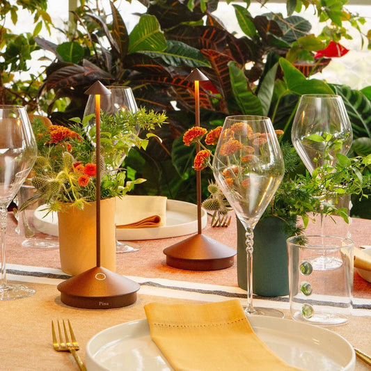 Le charme des lampes de table Pina et Poldina de Zafferano