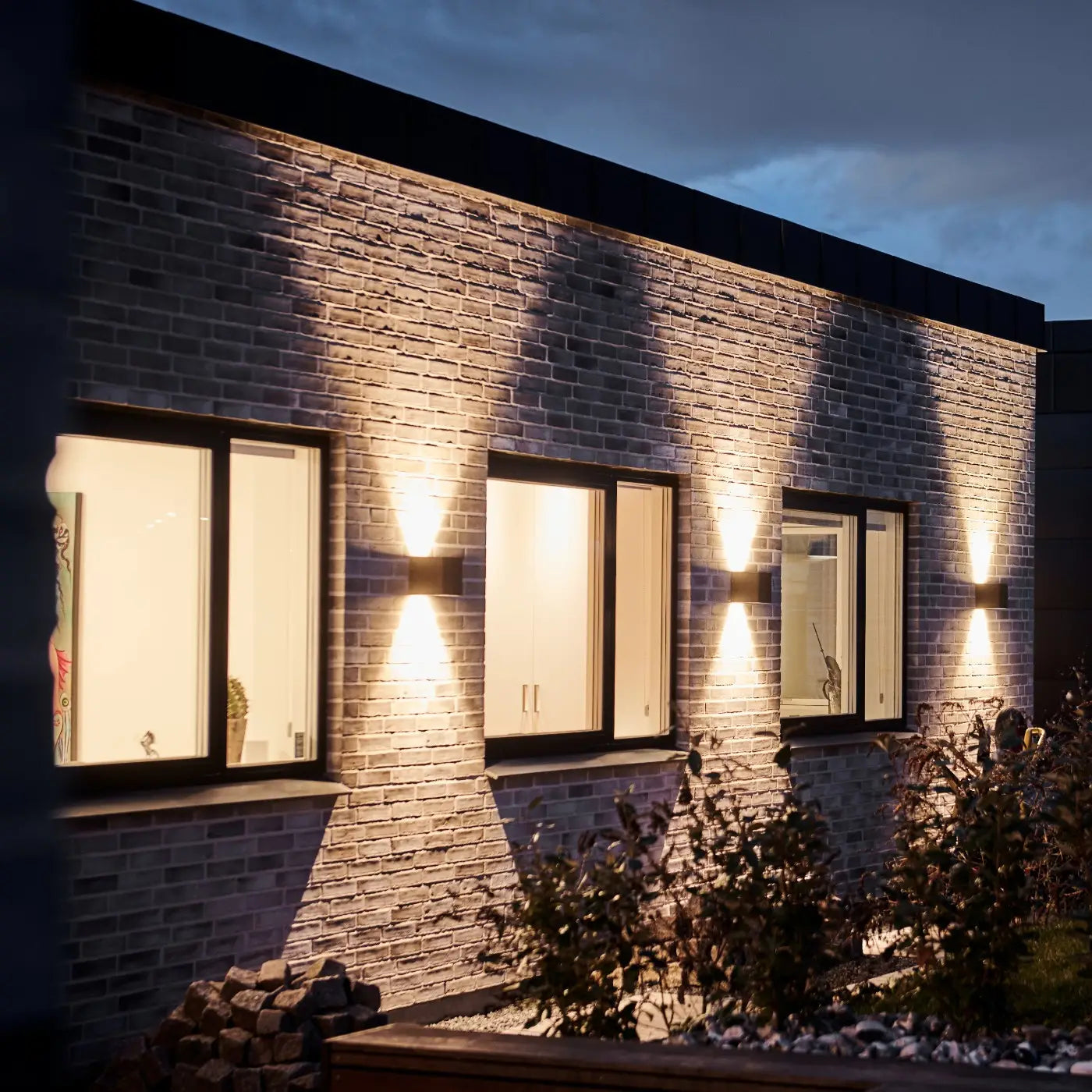 Cube XL Appliques Outdoor LED Noir
