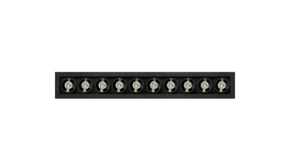 Black Foster Micro Recessed 10 3000K Spots encastrés