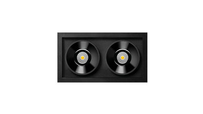 Black Foster S Recessed 2 Spot Dim Push 3000K Spots encastrés