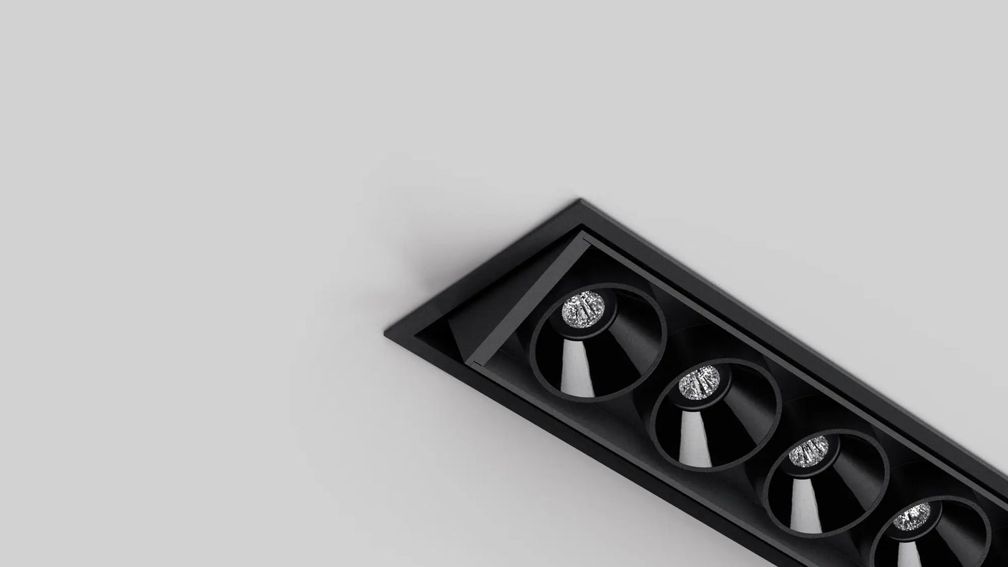Black Foster Tilt 5 Flood Dim PH.CUT 3000K Spots encastrés