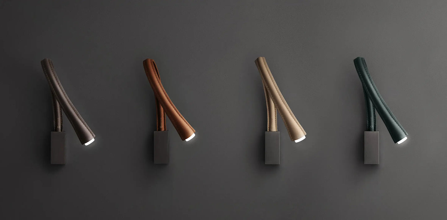 Flexiled 60cm Cuir base Bronze sans interrupteur Appliques LED