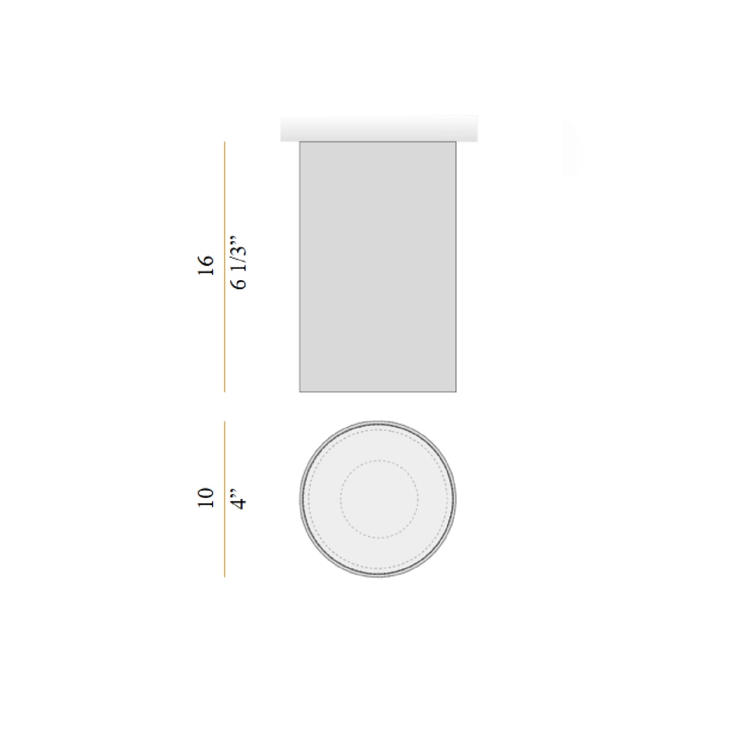 432 Ways 10cm Plafonniers Phase cut