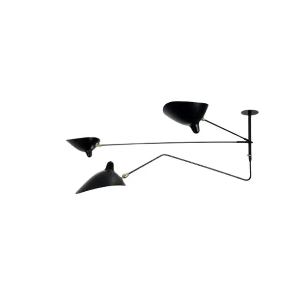 Suspension 2 bras fixes 1 bras courbe Noir